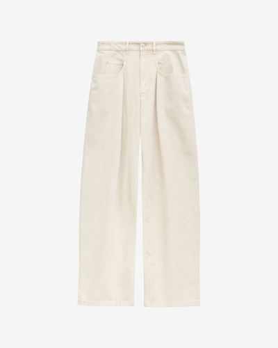 Isabel Marant Janael Cotton Pants In White