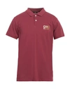 Cavalli Class Man Polo Shirt Garnet Size L Cotton In Red