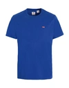Levi's Ss Original Hm Tee Man T-shirt Bright Blue Size Xxl Cotton