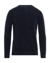 Luca Bertelli Man Sweater Navy Blue Size S Acrylic, Viscose