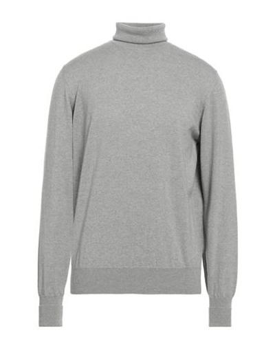 Alpha Studio Man Turtleneck Light Yellow Size 46 Merino Wool In Yellow