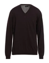 Roberto Collina Man Sweater Deep Purple Size 48 Merino Wool