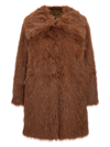 Pinko Oversize-collar Faux Fur Coat