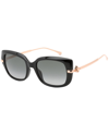 Jimmy Choo Grey Gradient Cat Eye Ladies Sunglasses Orla/g/s 008a 9o 54