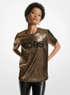 MICHAEL KORS KORS SEQUINED STRETCH TULLE T-SHIRT