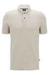 Hugo Boss Polo Shirt With Embroidered Logo In White