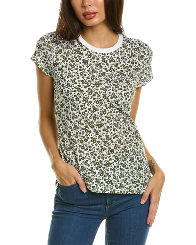 Goldie Womens Floral Casual T-shirt In Green
