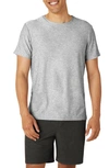 Beyond Yoga Always Beyond Relaxed Fit Short Sleeve Performance Tee In Silver Mist
