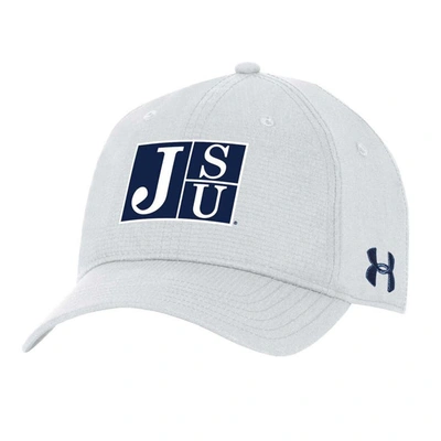 Under Armour White Jackson State Tigers Coolswitch Airvent Adjustable Hat
