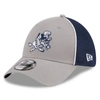 New Era Men's  Silver, Navy Dallas Cowboys Pipe Retro Joe 39thirty Flex Hat In Silver