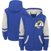 OUTERSTUFF YOUTH ROYAL LOS ANGELES RAMS COLORBLOCK FULL-ZIP HOODIE