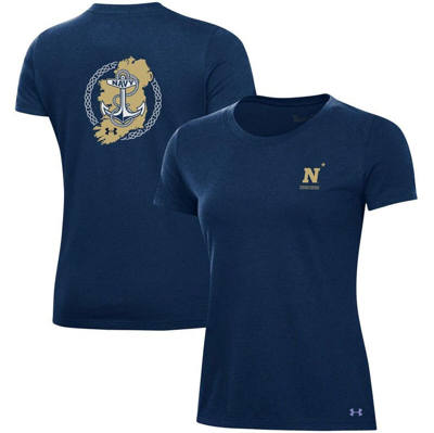 Under Armour Navy Navy Midshipmen 2023 Aer Lingus College Football Classic Performance Cotton T-shi