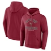 Fanatics Branded  Red Tampa Bay Buccaneers Between The Pylons Pullover Hoodie In Red