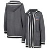 Gameday Couture Charcoal Florida Gators One More Round Tri-blend Striped Cardigan Sweater In Charcoal