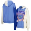 GAMEDAY COUTURE GAMEDAY COUTURE ROYAL FLORIDA GATORS HALL OF FAME COLORBLOCK PULLOVER HOODIE