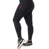 Kadyluxe Black Alabama Crimson Tide 7/8 Mixed Media Pocket Ileggings In Black