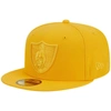 New Era Gold Las Vegas Raiders Color Pack 59fifty Fitted Hat In Gold
