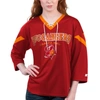 Starter Women's  Red Tampa Bay Buccaneers Rally Lace-up 3/4 Sleeve T-shirt In Red