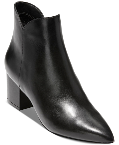 Cole Haan Women's Elyse Pointed-toe Dress Booties In Black Leather