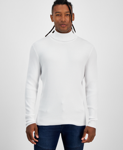 Inc International Concepts Men's Ascher Rollneck Sweater, Created For Macy's In Bright White