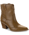 SUN + STONE WOMEN'S BRENNAA WESTERN STITCHING COWBOY BOOTIES, CREATED FOR MACY'S