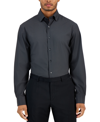 Alfani Men's Regular-fit Temperature Regulating Solid Dress Shirt, Created For Macy's In Black