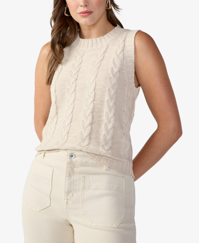 Sanctuary Women's Cotton Cable-knit Sweater Vest In Toasted Marshmellow