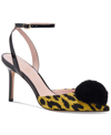Kate Spade Amour Pom Pump In Modern Leopard/chartreuse