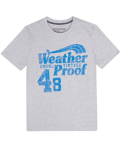 Weatherproof Big Boys Short Sleeve Graphic T-shirt In Gray