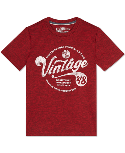 Weatherproof Big Boys Short Sleeve Graphic T-shirt In Red