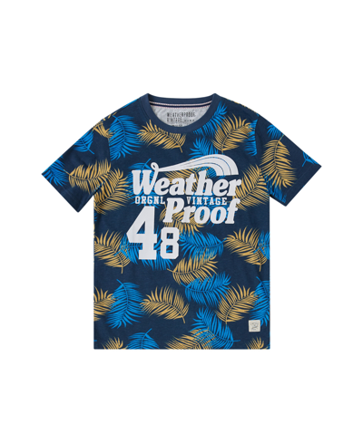 Weatherproof Kids' Big Boys Short Sleeve Graphic T-shirt In Navy