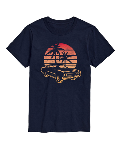 Airwaves Men's Sunset Car Short Sleeve T-shirt In Blue