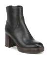 Naturalizer Orlean Booties In Black Vintage Leather