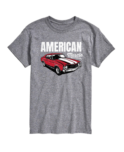 Airwaves Men's American Muscle Car Short Sleeve T-shirt In Gray