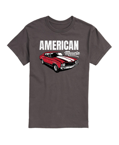 Airwaves Men's American Muscle Car Short Sleeve T-shirt In Gray