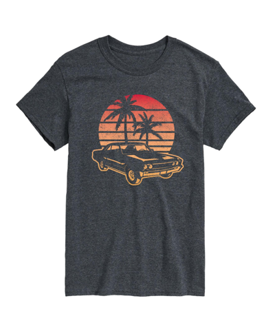 Airwaves Men's Sunset Car Short Sleeve T-shirt In Gray