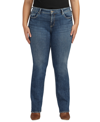 SILVER JEANS CO. PLUS SIZE ELYSE MID RISE BOOTCUT JEANS