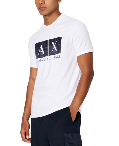 A X Armani Exchange Men's Logo Graphic T-shirt In White