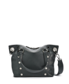 Hammitt Daniel Medium Leather Tote In Black Gunmetal