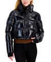 S13 Women's Lexie Hooded Water-resistant Puffer Coat In Onyx