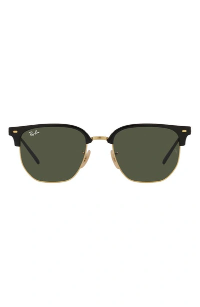 Ray Ban Men's Mega Clubmaster Square Plastic & Crystal Sunglasses, 53mm In Red/green Solid