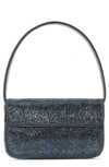 Staud Tommy Beaded Shoulder Bag In Navy