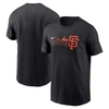 NIKE NIKE BLACK SAN FRANCISCO GIANTS LOCAL TEAM SKYLINE T-SHIRT