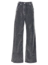 MSGM FLOCKED JEANS GRAY