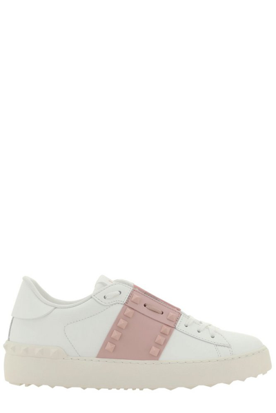 Valentino Garavani Tonal Studs Rockstud Untitled Sneaker In Rosado