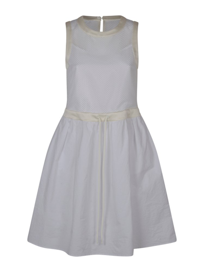 Moncler Drawstring Dress In White