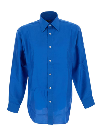 Tom Ford Classic Shirt In Blue