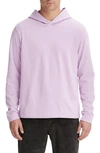 Vince Sueded Jersey Pullover Hoodie In Fox Glove