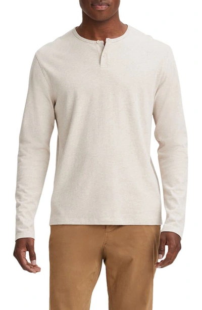 Vince Sueded Jersey Long Sleeve Henley In H Runyon
