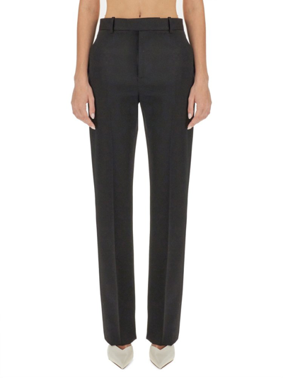 Bottega Veneta Straight Leg Trousers In Black